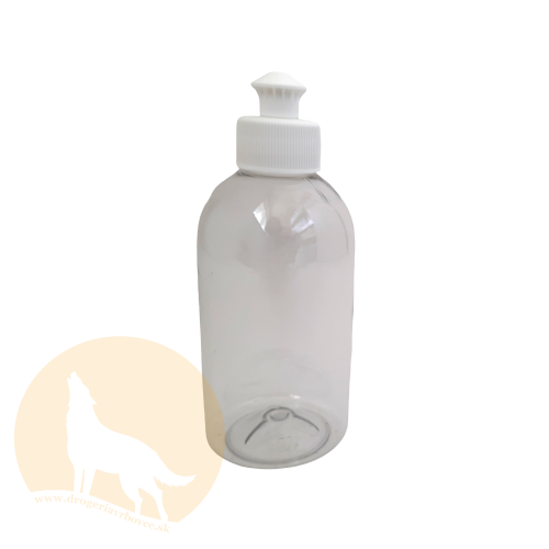 Fľaša - Fľaše: PET 0,25 L číra, Uzáver: Flip Top